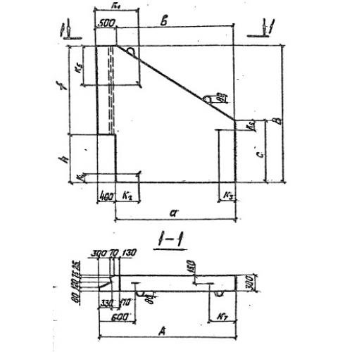 Стенка откосная СТ5 п.л. Шифр 2175РЧ, вып.1-1