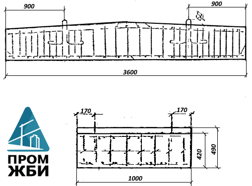 Блок перекрытия П2.360F