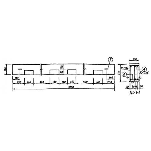 Балка подкосоурная К3 Серия ИИ 01-02