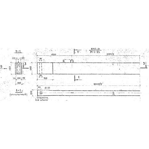 Балка железобетонная Б2 Серия 3.820-13