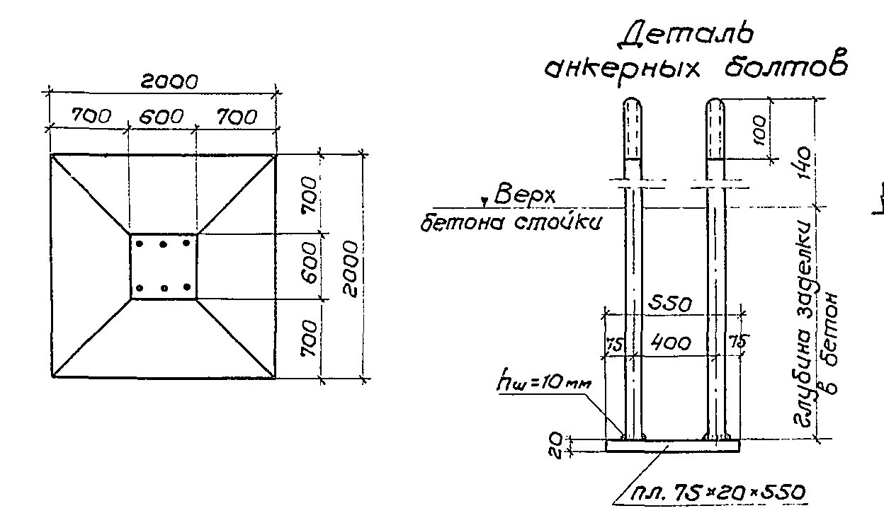 Блок фундамента Б2-3.0 Серия 3.501.2-123 выпуск 3