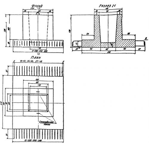 Фундамент Ф 2 Серия 3.503-28