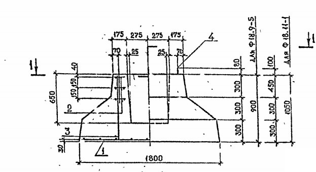 Фундамент Ф18.11-2 Серия 1.020.1-2с/89