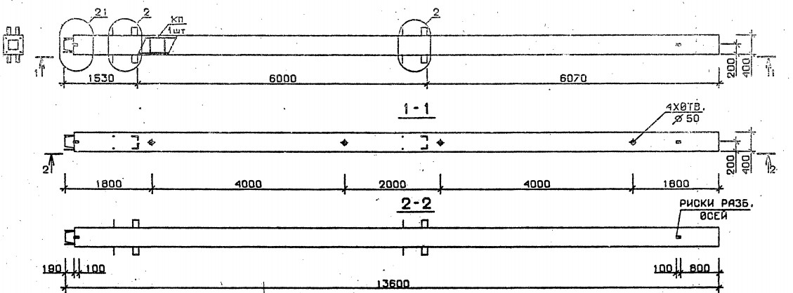 Колонна 1КН 60.136-6 Серия 1.020.1-2с/89