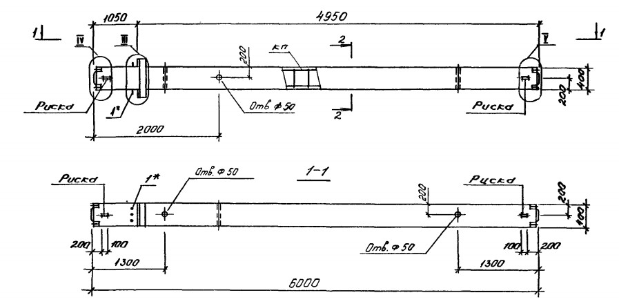 Колонна 1КСД 60-107 Серия 1.020.1-4