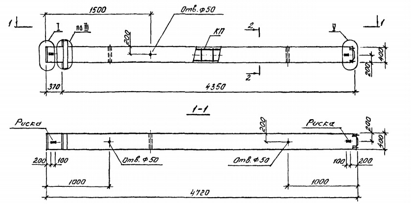 Колонна 1КВД 54-107 Серия 1.020.1-4