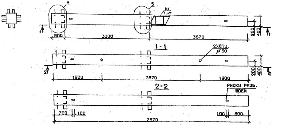 Колонна 2КБ 33.77-7 Серия 1.020.1-2с/89