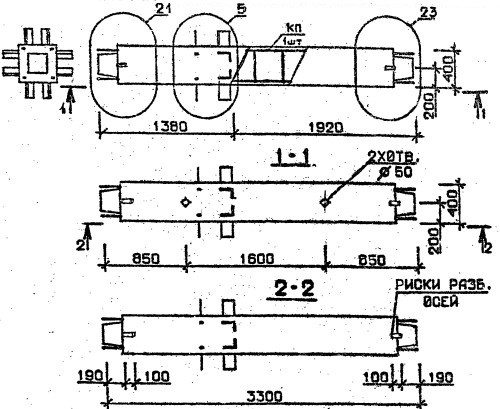 Колонна 2КС 33.33-7-с Серия 1.020.1-2с/89