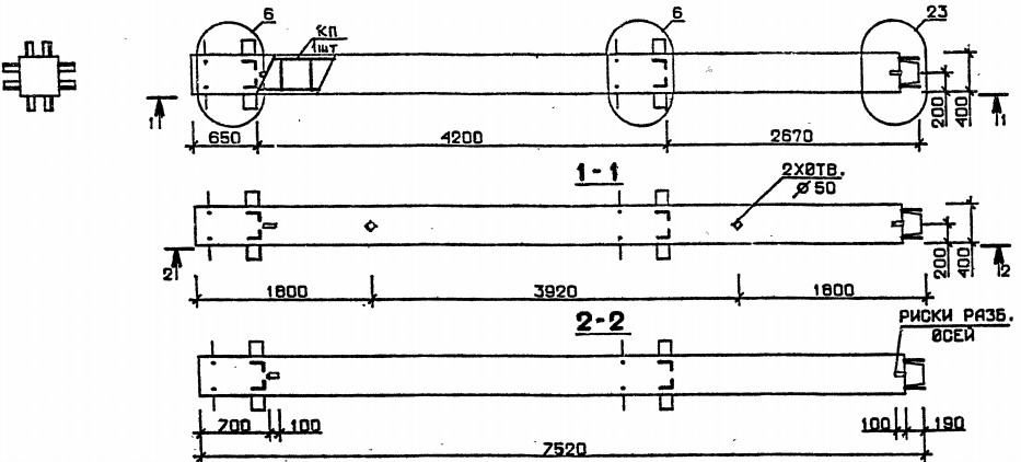 Колонна 2КВ 42.75-4 Серия 1.020.1-2с/89