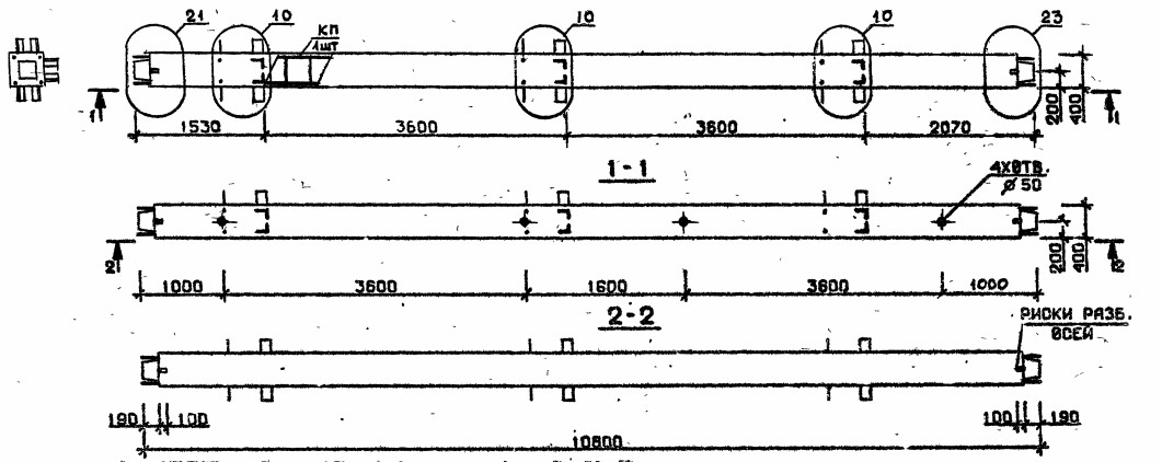 Колонна 3КС 36.108-7-с Серия 1.020.1-2с/89