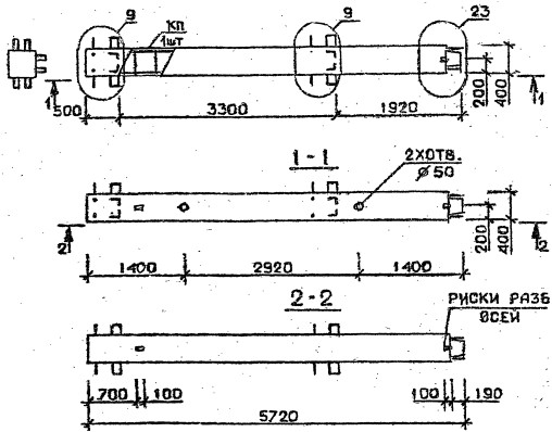 Колонна 3КВ 33.57-1-с Серия 1.020.1-2с/89