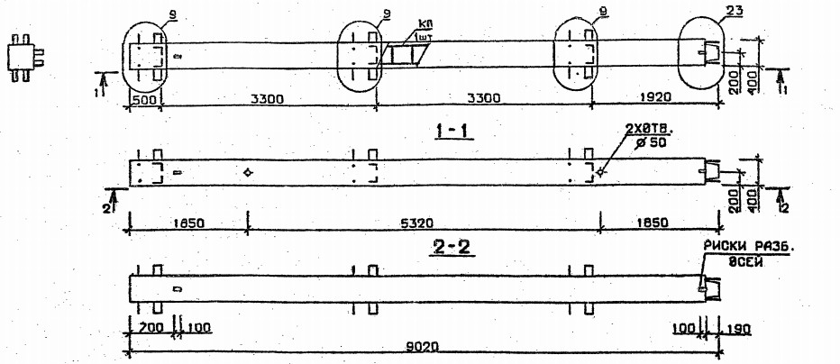 Колонна 3КВ 33.90-4-с Серия 1.020.1-2с/89