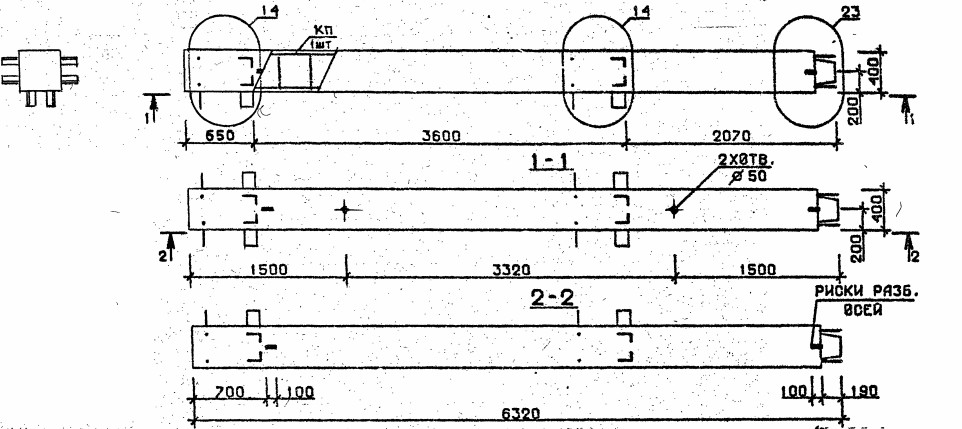 Колонна 4КВ 36.63-5 Серия 1.020.1-2с/89