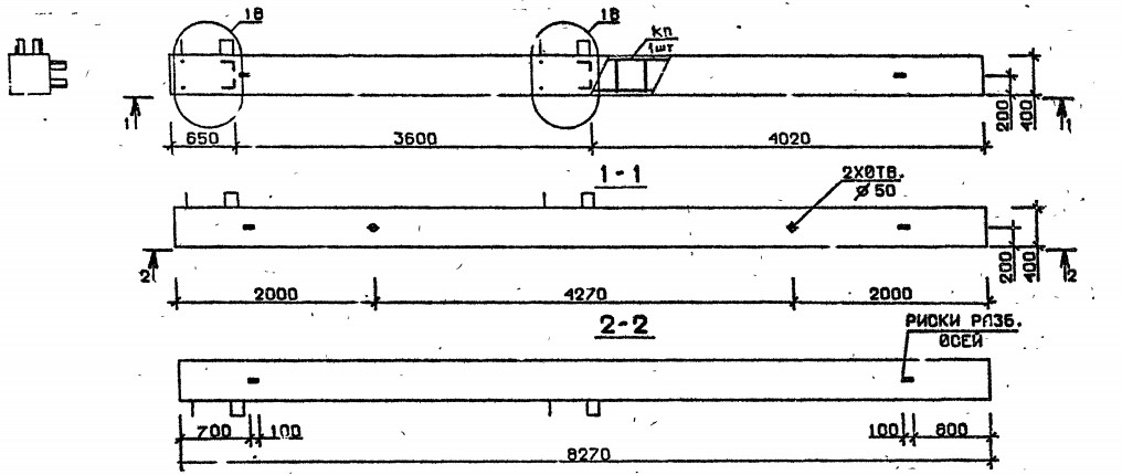 Колонна 5КБ 36.83-7 Серия 1.020.1-2с/89