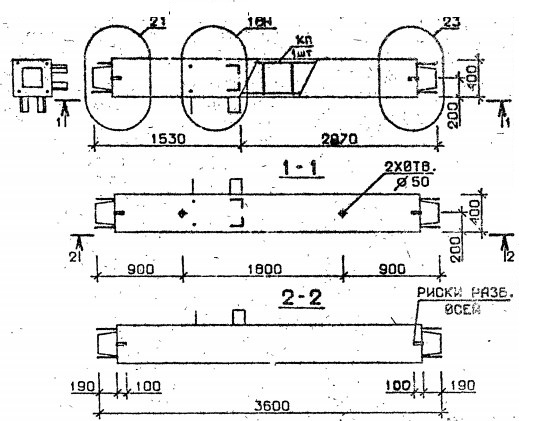 Колонна 5КС 36.36-7-сн Серия 1.020.1-2с/89