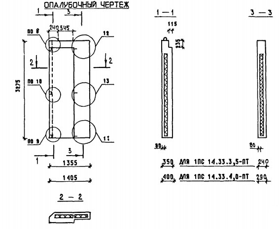 Панель 1ПС 14-33-4,0-ПТ Серия 1.090.1-1/88