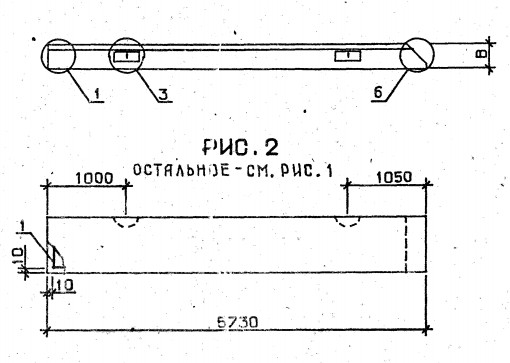 Панель 1ПС 57,5-6-2,5-8-Я-2 Серия 1.030.1-1