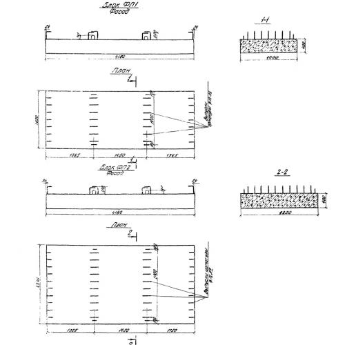 Плита фундаментная ФП-1 ТП 501-259