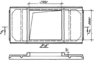 Плита ребристая 3ПФ 6-2 АIV-4Н Серия 1.465.1-17