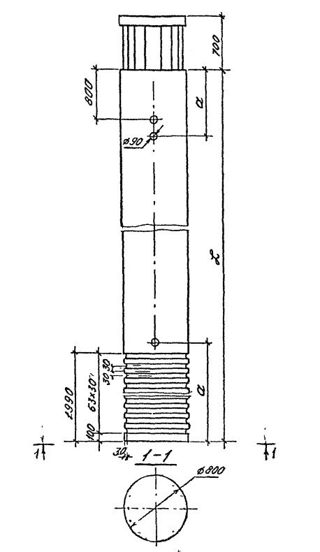 Столб С80-3 Серия 3.501.1-150