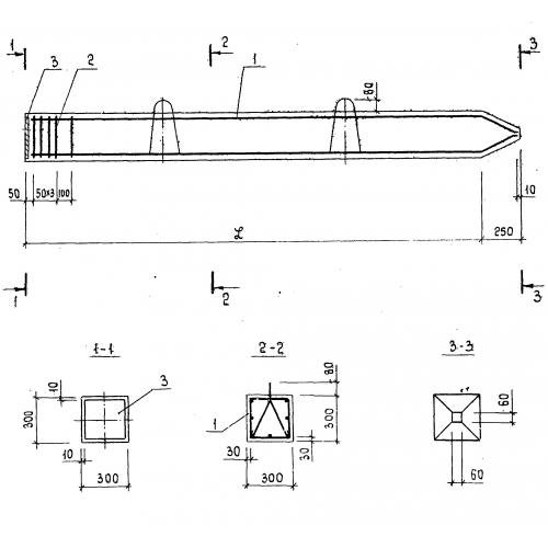 Свая С 6-30 ТК2 Серия 3.015-5/86